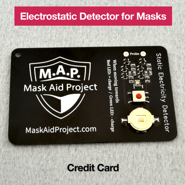 Electrostatic Detector for Masks – Card Design